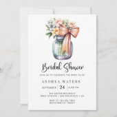 Romantisches BlumenBouquet-Brautparty Einladung (Vorderseite)