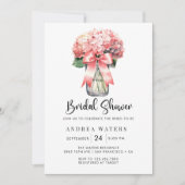 Romantisches BlumenBouquet-Brautparty Einladung (Vorderseite)