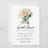 Romantisches BlumenBouquet-Brautparty Einladung (Vorderseite)