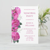 Romantisches BlumenBouquet-Party Einladung (Stehend Vorderseite)