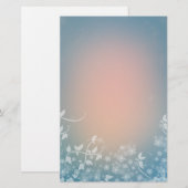 Romantisches Blumendesign Briefpapier (Vorne/Hinten)