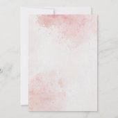 Romantisches Blumendesign Burgundy Ballgown Weddin Einladung (Rückseite)