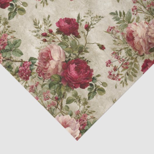 Romantisches Blumendesign Seidenpapier (Detail)