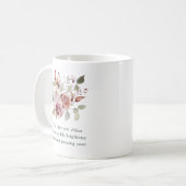 Romantisches Blumengeschenk Kaffeetasse (Vorderseite Links)