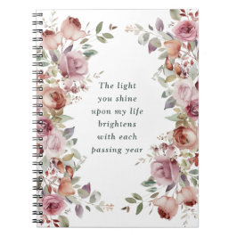 Romantisches Blumengeschenk Notizblock