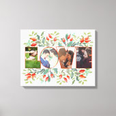 Romantisches blumengeschmücktes Foto der Liebe Leinwanddruck (Vorderseite)