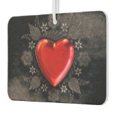 Romantisches Blumenherz Valentine Liebe Autolufterfrischer (Links)