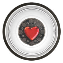 Romantisches Blumenherz Valentine Liebe