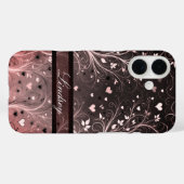 Romantisches Blumenherzmuster Case-Mate iPhone Hülle (Rückseite (Horizontal))