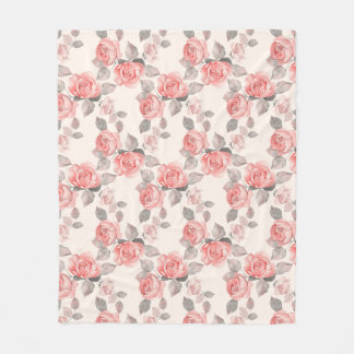 Romantisches Blumenmuster 8 Fleecedecke