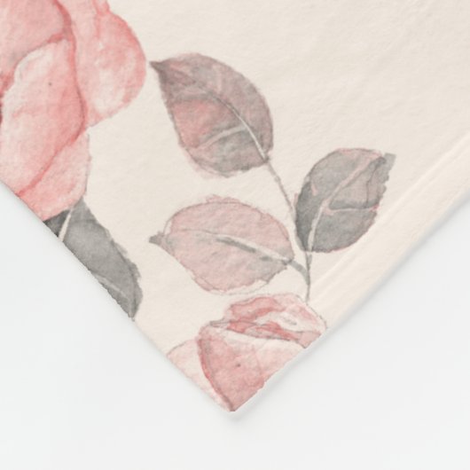 Romantisches Blumenmuster 8 Fleecedecke (Ecke)