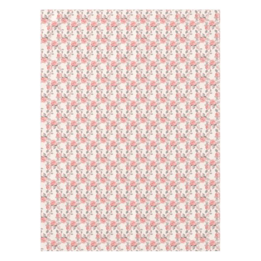 Romantisches Blumenmuster 8 Tischdecke (Vorderseite)