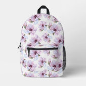Romantisches Blumenmuster Bedruckter Rucksack (Vorderseite)