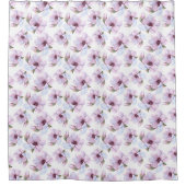 Romantisches Blumenmuster Duschvorhang (Vorderseite)