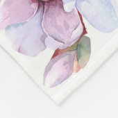 Romantisches Blumenmuster Fleecedecke (Ecke)
