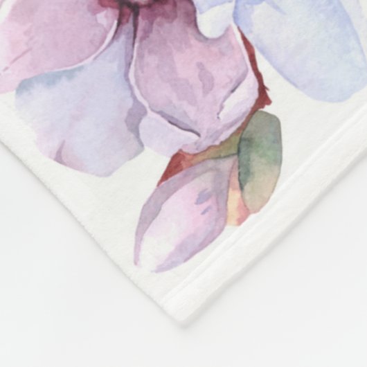 Romantisches Blumenmuster Fleecedecke (Ecke)