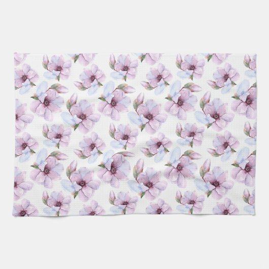 Romantisches Blumenmuster Geschirrtuch (Horizontal)