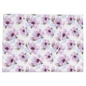 Romantisches Blumenmuster Große Geschenktüte (Rückseite)