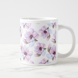 Romantisches Blumenmuster Jumbo-Tasse