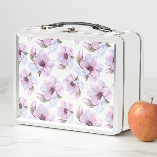 Romantisches Blumenmuster Metall Brotdose (Beispiel)