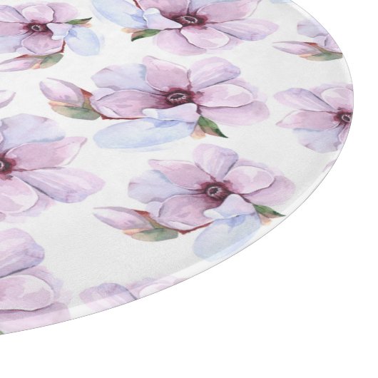 Romantisches Blumenmuster Schneidebrett (Ecke)