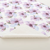 Romantisches Blumenmuster Sherpadecke (3/4)