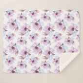 Romantisches Blumenmuster Sherpadecke (Vorderseite (Horizontal))