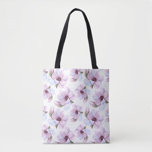 Romantisches Blumenmuster Tasche (Vorderseite)