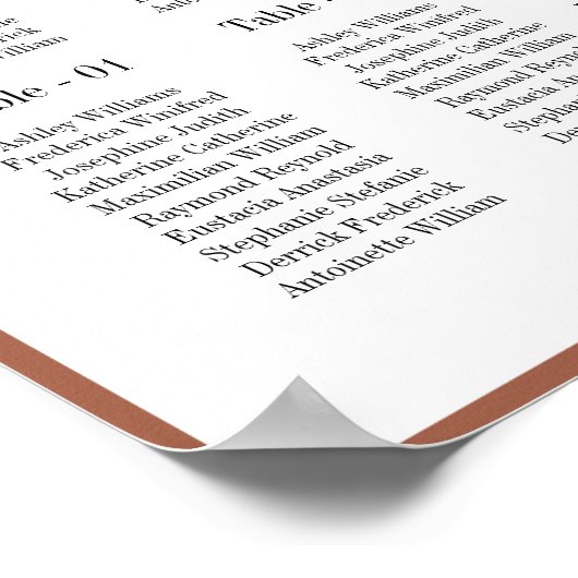 Romantisches Blumenstempelposter Poster (Ecke)