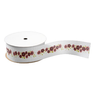 Romantisches Blumenstrauß-Hochzeits-Band Ripsband