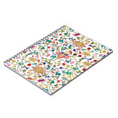 Romantisches Blumenziermuster Notizblock (Linke Seite)