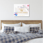Romantisches Blumenzwiebelposter Leinwanddruck (Insitu (Schlafzimmer))