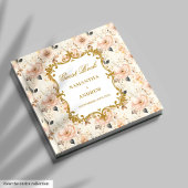 Romantisches Blush Gold Wedding Gästebuch