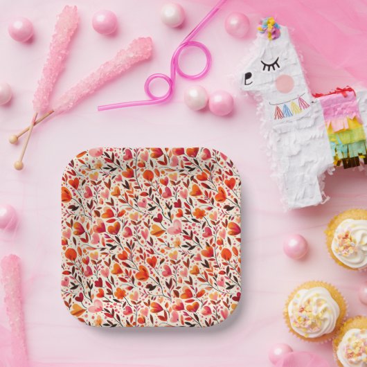 Romantisches Blut: Valentinstag Pappteller (Party)