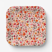 Romantisches Blut: Valentinstag Pappteller (Vorderseite)