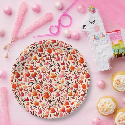 Romantisches Blut: Valentinstag Pappteller (Party)