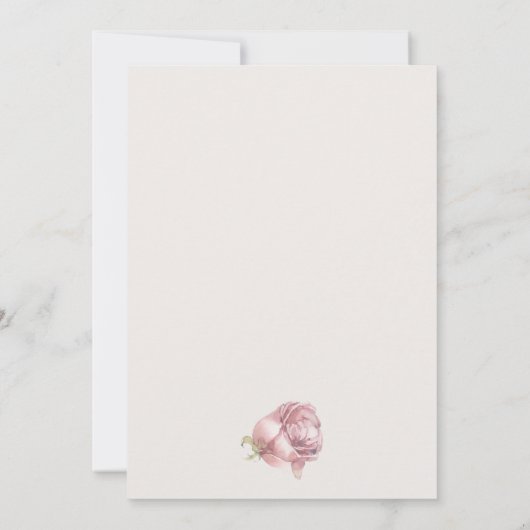 Romantisches Bohemisch Bridge-Brautparty Einladung (Rückseite)