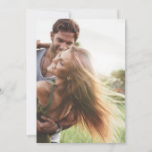 Romantisches Bohemisches Foto mit Pampas Grass Save The Date (Rückseite)