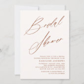 Romantisches Bohemisches Whimsy Script Brautparty Einladung (Vorderseite)