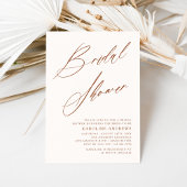 Romantisches Bohemisches Whimsy Script Brautparty Einladung