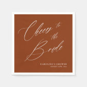 Romantisches Bohemisches Whimsy Script Brautparty  Serviette (Vorderseite)