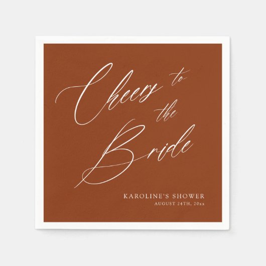 Romantisches Bohemisches Whimsy Script Brautparty  Serviette (Vorderseite)