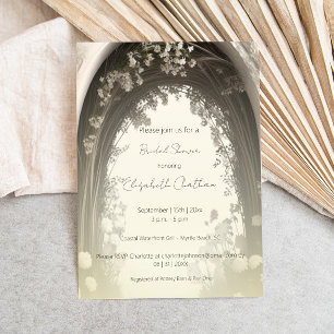 Romantisches Boho Botanisches Brautparty Einladung
