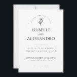 Romantisches Boho Foto Hochzeit Modernes Minimalis Einladung<br><div class="desc">Dieses einfache Foto und Typografie Hochzeitseinladung, Features, eine saubere minimalistische Design-Vorlage für Ihre Hochzeitseinladung anpassen. Der geschwungene Typ und ein kleines Blumenelement heben diesen typografischen Stil hervor. Sie können das einfache Design-Tool verwenden, wenn Sie es vorziehen, Schriftart und Hintergründe zu ändern. Ein erdbraunes Foto der Braut und des Bräutigams in...</div>