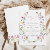 Romantisches Boho Garden Wildblume Brautparty Einladung