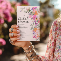 Romantisches bohrosa Wildblume Brautparty