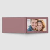 Romantisches bordeauxrotes klassisches Foto Gästebuch (Voll)