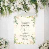 Romantisches botanisches Brautparty Einladung