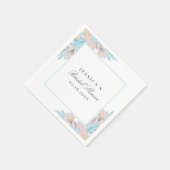 Romantisches botanisches Brautparty Serviette (Ecke)