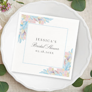 Romantisches botanisches Brautparty Serviette